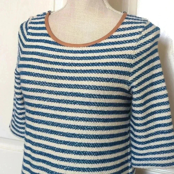 Anthropologie Blue and white Striped Tunic - Picture 3 of 9